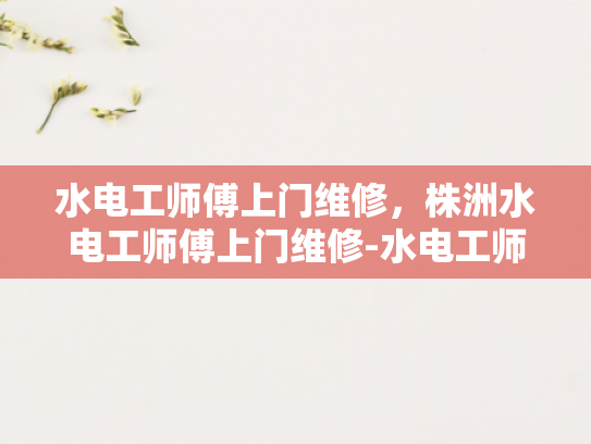 水电工师傅上门维修，株洲水电工师傅上门维修-水电工师傅上门维修服务