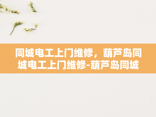 同城电工上门维修，葫芦岛同城电工上门维修-葫芦岛同城电工上门维修服务