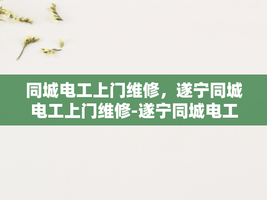 同城电工上门维修，遂宁同城电工上门维修-遂宁同城电工上门维修服务—您的家庭电器维护专家